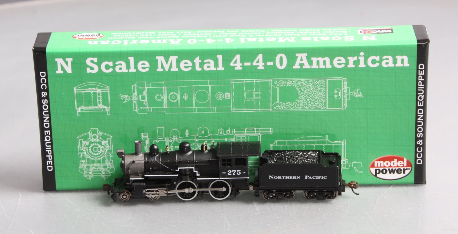 Model Power 876291 N Northern Pacific 4-4-0 American
