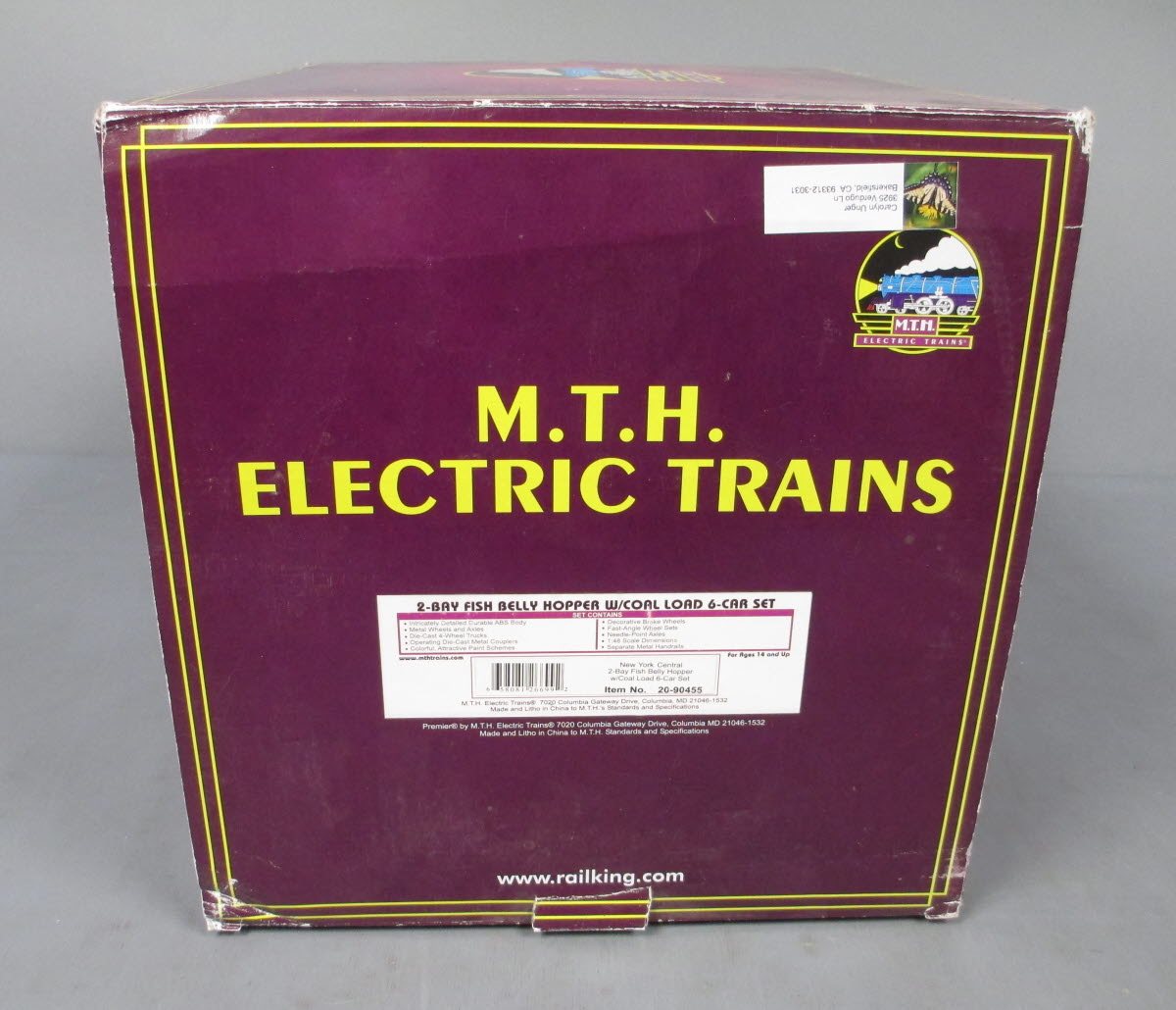 MTH 20-90455 O New York Centra Fish Belly Hopper Car Set (Set of 6)
