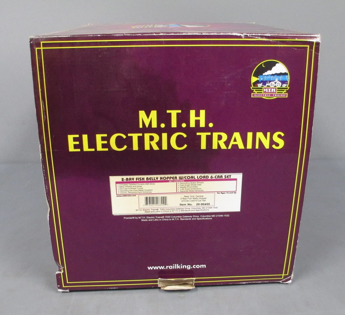 MTH 20-90455 O New York Centra Fish Belly Hopper Car Set (Set of 6)