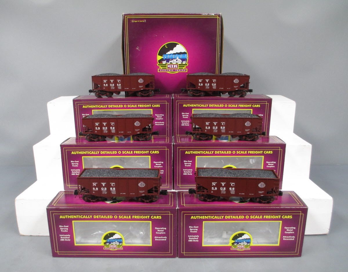 MTH 20-90455 O New York Centra Fish Belly Hopper Car Set (Set of 6)