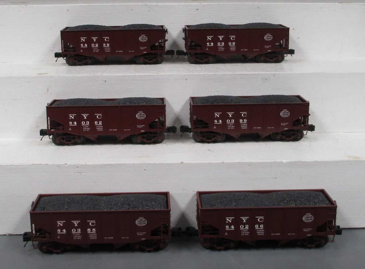 MTH 20-90455 O New York Centra Fish Belly Hopper Car Set (Set of 6)