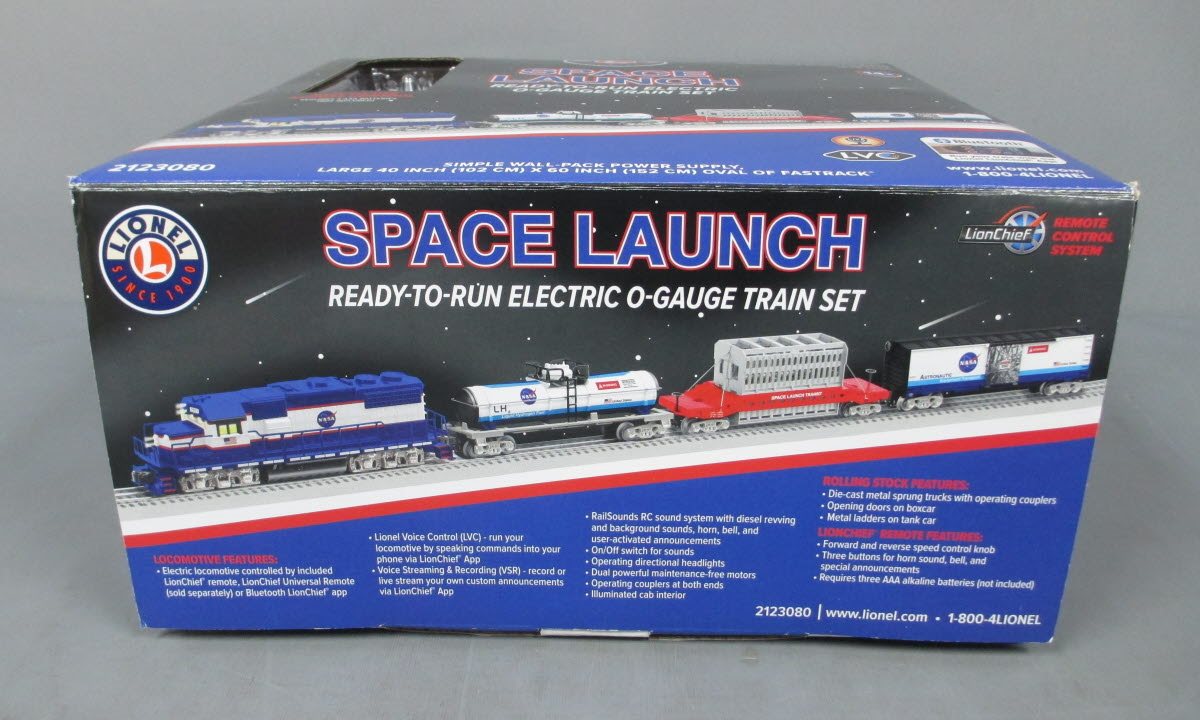 Lionel 2123080 O Space Launch LionChief Diesel Freight Starter Train Set