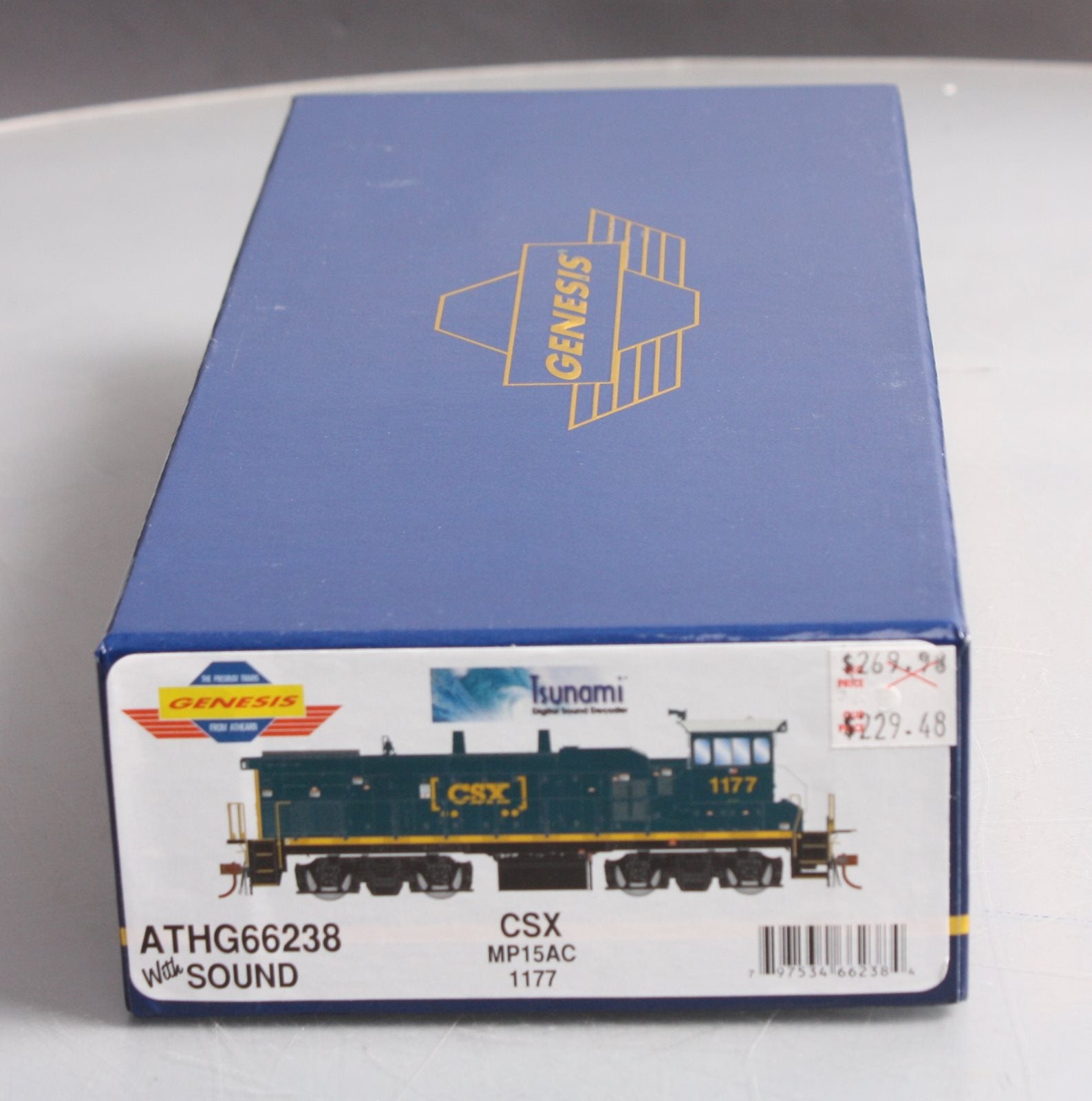 Athearn G66238 HO Scale CSX MP15AC Diesel Locomotive #1177 with