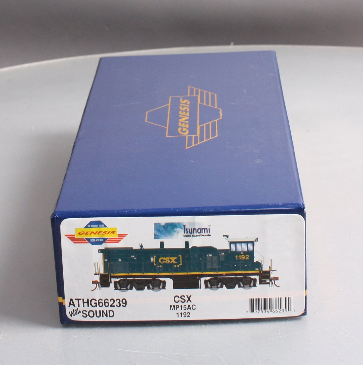 Athearn G66239 HO CSX/Boxcar MP15AC Diesel Locomotive with DCC & Sound #1192