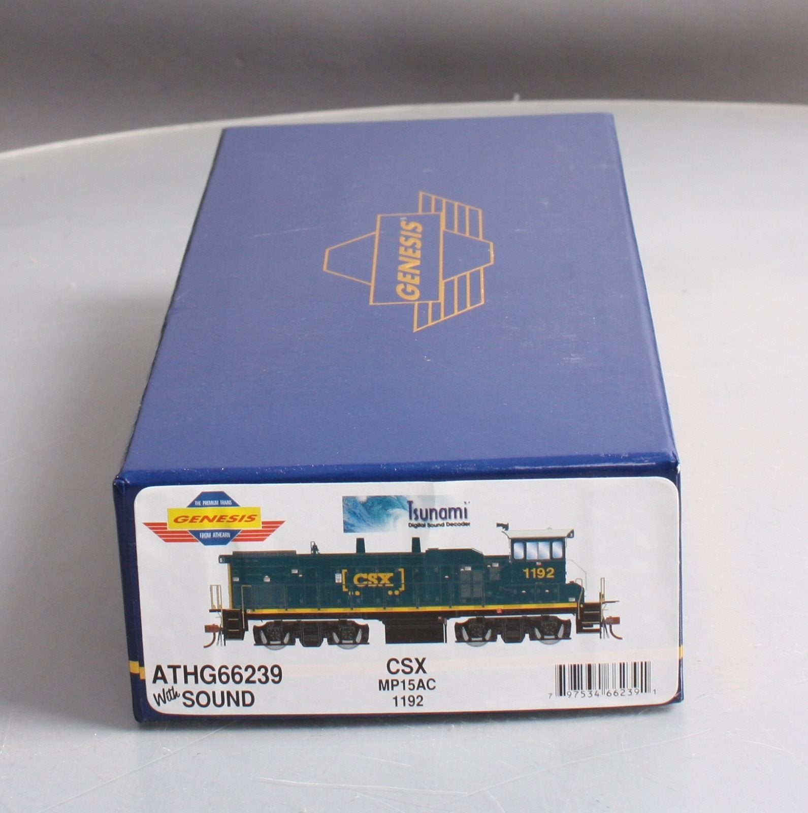 Athearn G66239 HO CSX/Boxcar MP15AC Diesel Locomotive with DCC & Sound #1192
