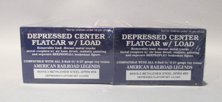RMT 96519-3 O Bethlehem Steel/Sparrows Point Depressed Center Flatcar(Pack of 2)