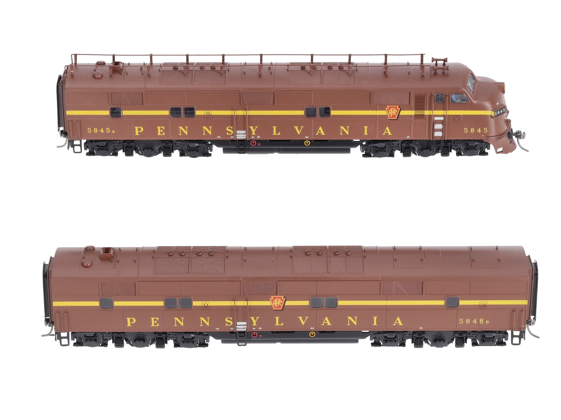 Broadway Limited 2725 HO PRR EMD E7 A/B Diesel Locomotive Set w/Sound/DC/DCC