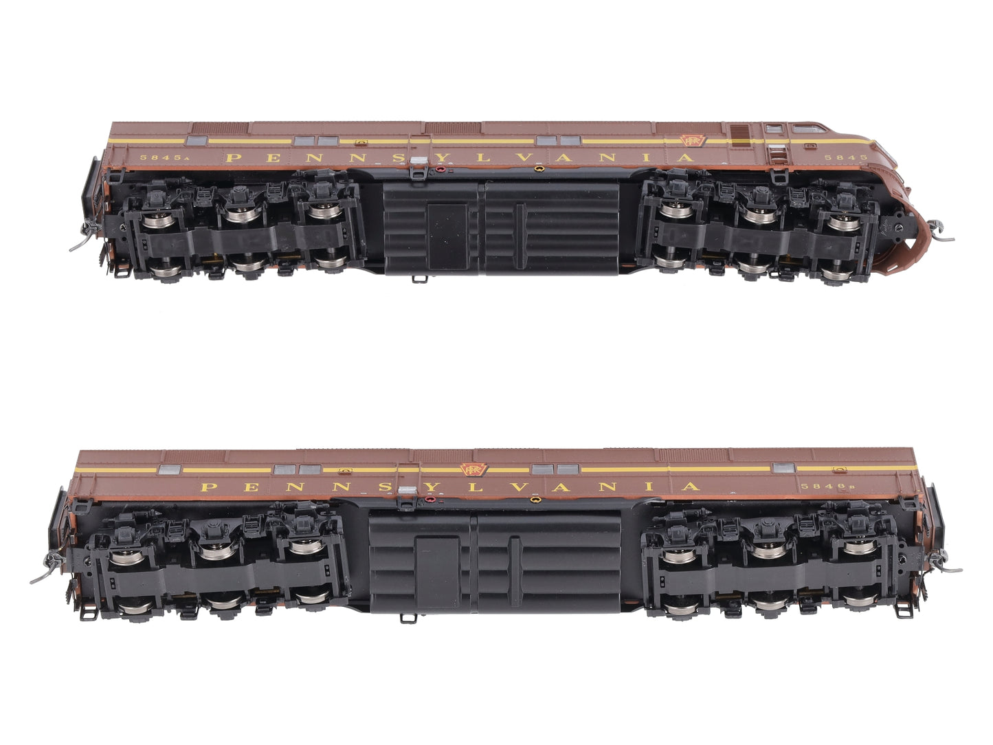 Broadway Limited 2725 HO PRR EMD E7 A/B Diesel Locomotive Set w/Sound/DC/DCC