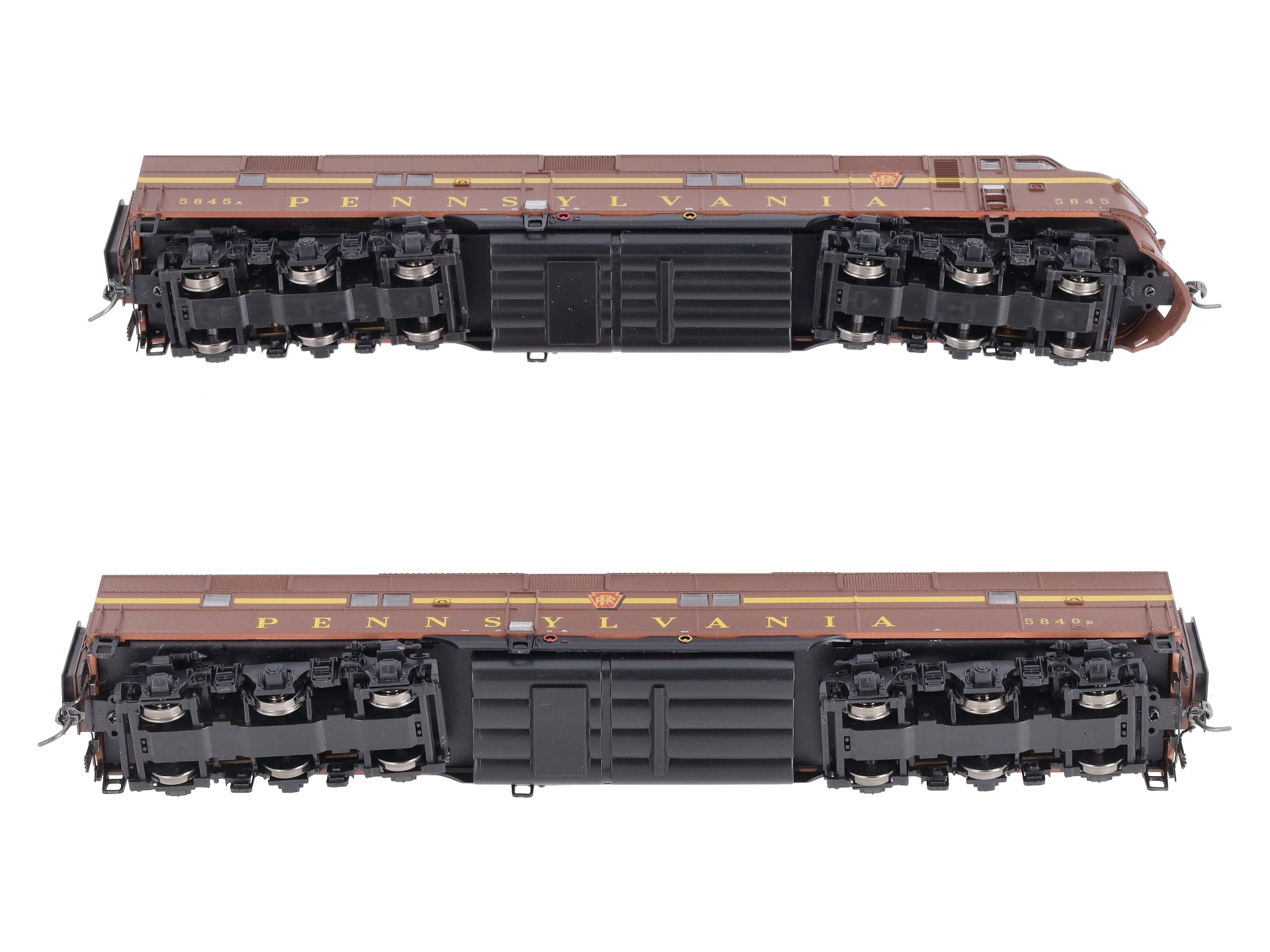Broadway Limited 2725 HO PRR EMD E7 A/B Diesel Locomotive Set w/Sound/DC/DCC