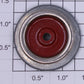 American Flyer 4696-1 Nickel Red Spoke Trailing Wheel with Nickel Rim