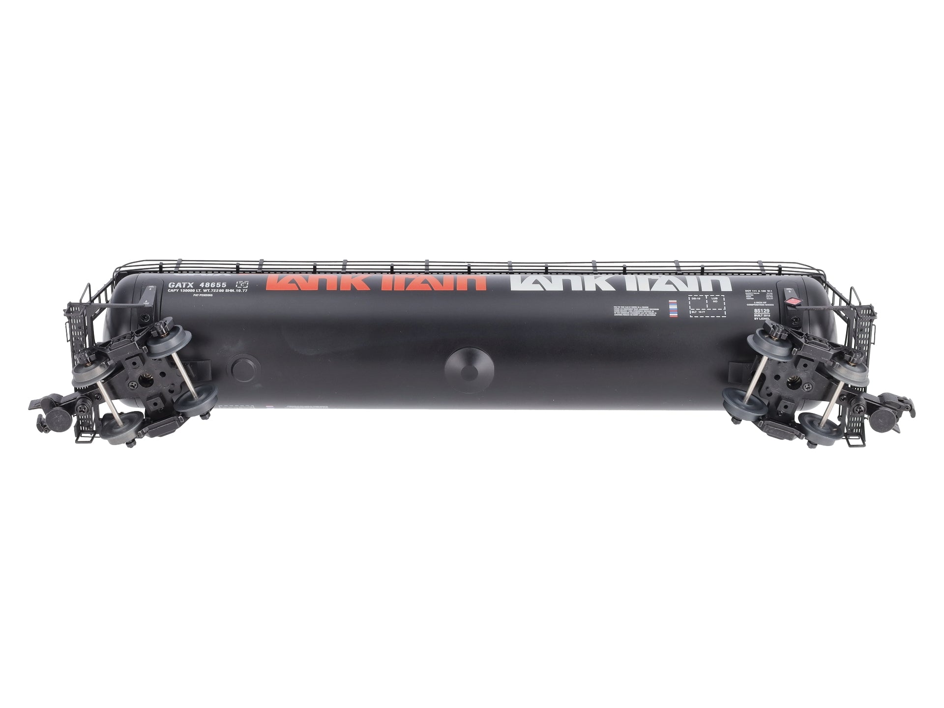 Lionel 6-85129 O TankTrain Intermediate Car (Orange) #48655