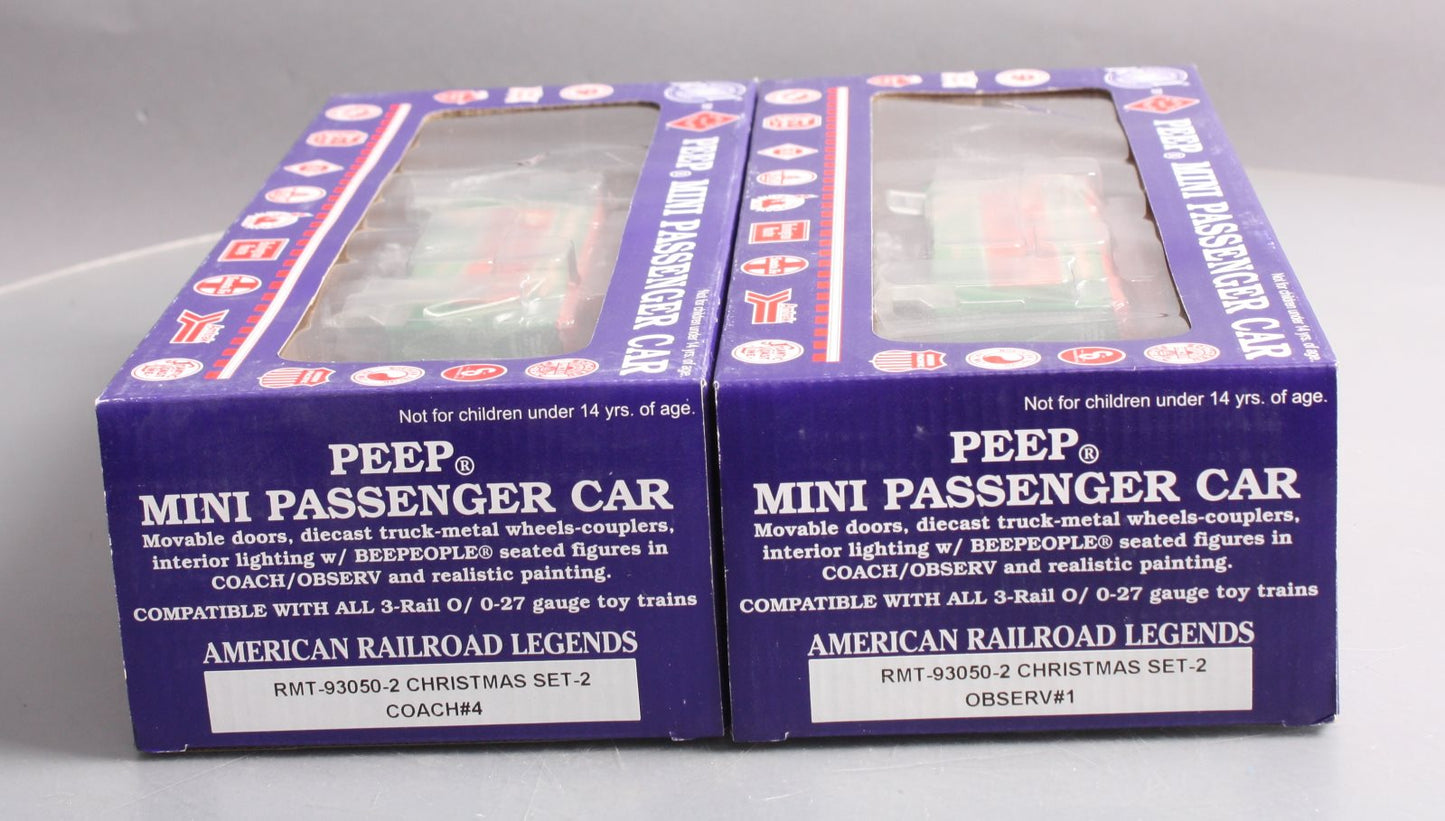 RMT 93050-2 O PEEP Mini Christmas Observation & Coach (Set of 2)