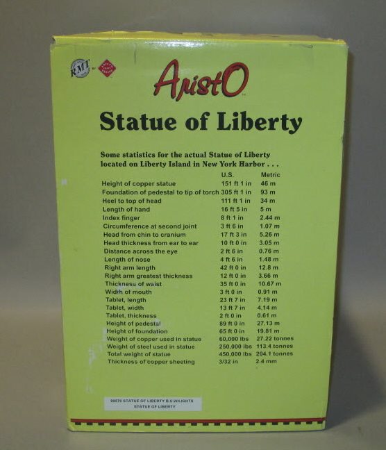 RMT 99576 O Scale Built-Up Lighted Statue of Liberty