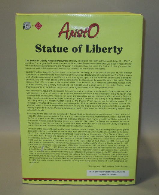 RMT 99576 O Scale Built-Up Lighted Statue of Liberty