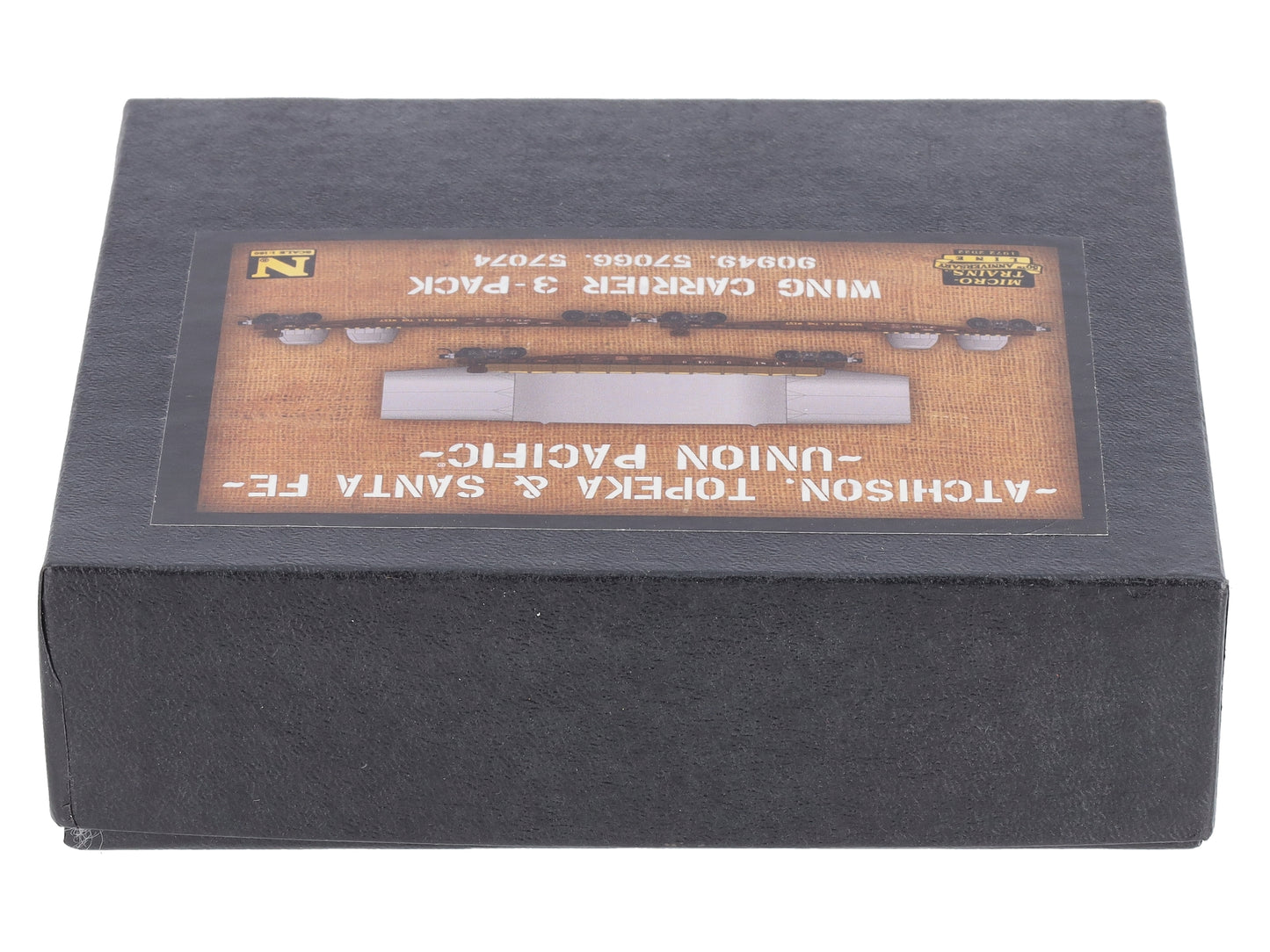 Micro-Trains 99302182 N ATSF/UP Wing Carrier Flat Car (Set of 3)
