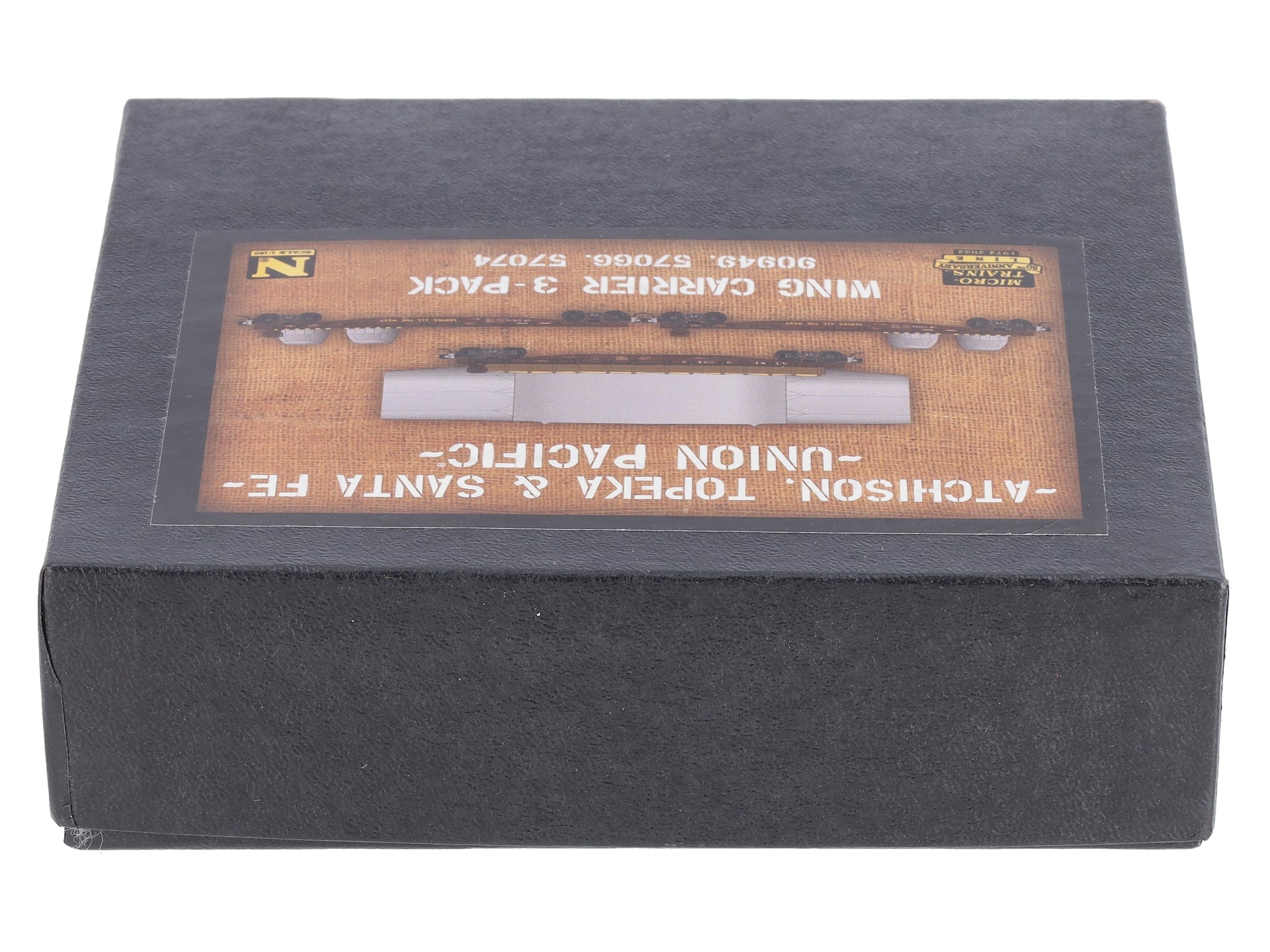 Micro-Trains 99302182 N ATSF/UP Wing Carrier Flat Car (Set of 3)