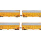 Athearn 76415 120 HO Scale Amtrak 40' Outside Braced Ballast Hoppers 4-Pack