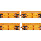 Athearn 76415 120 HO Scale Amtrak 40' Outside Braced Ballast Hoppers 4-Pack