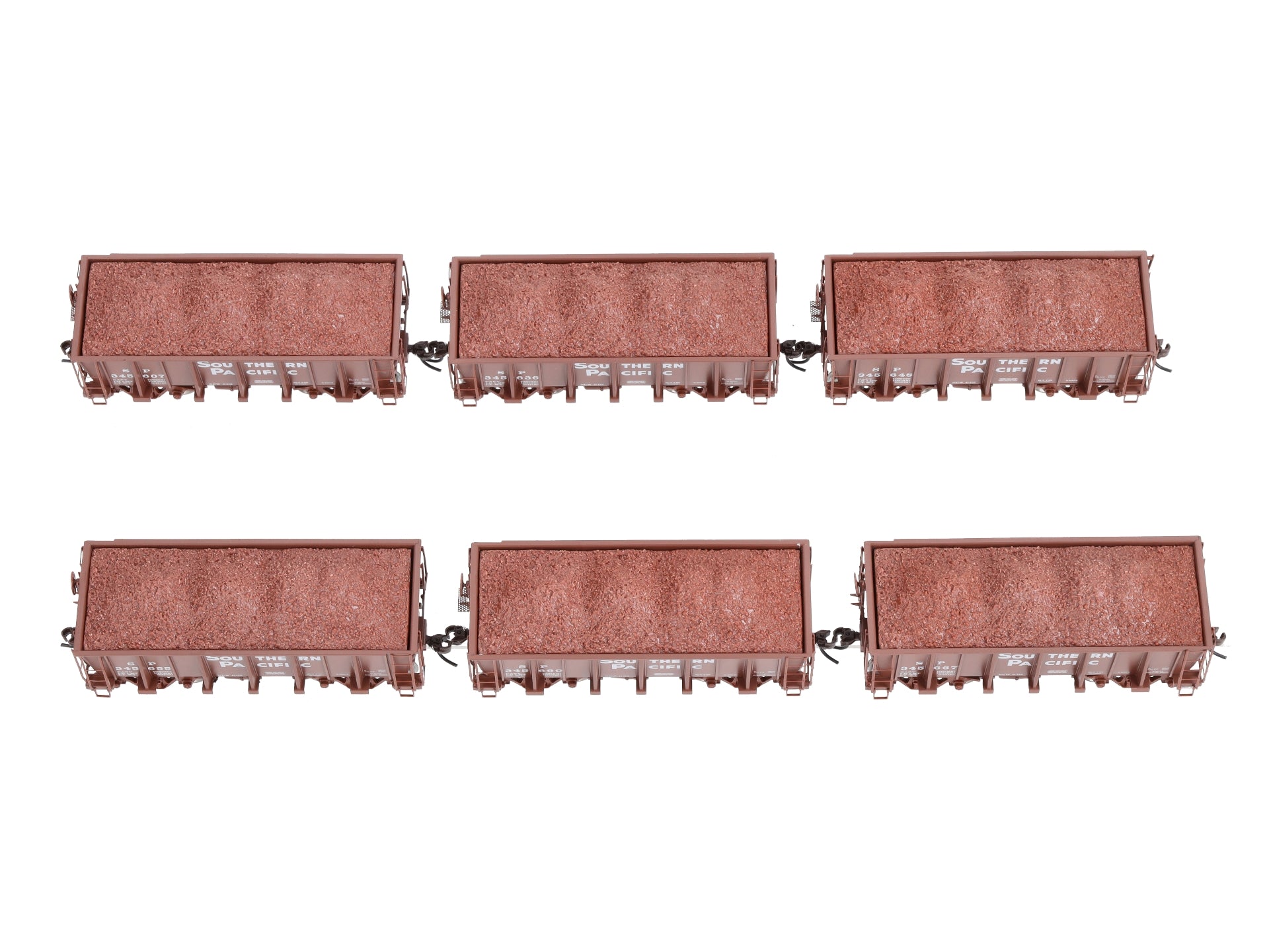 Athearn 94945 HO Scale Southern Pacific 26' Low Side Ore Cars (6-Car Set)