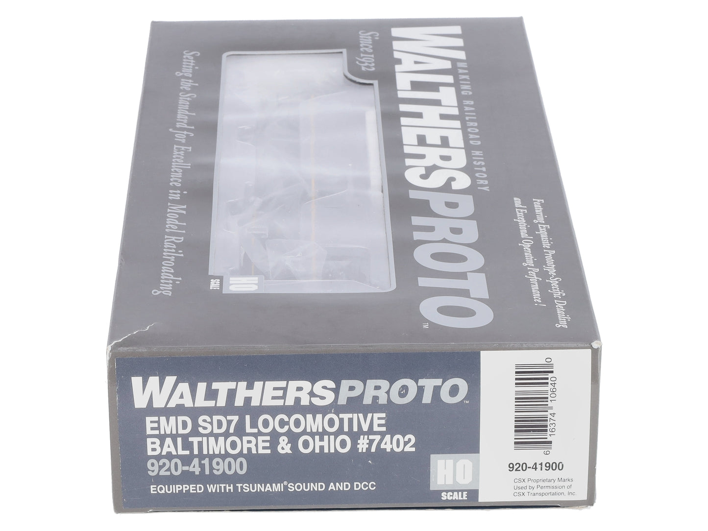 Walthers 920-41900 HO Baltimore & Ohio EMD SD7 Diesel Loco #7402 w/Sound & DCC