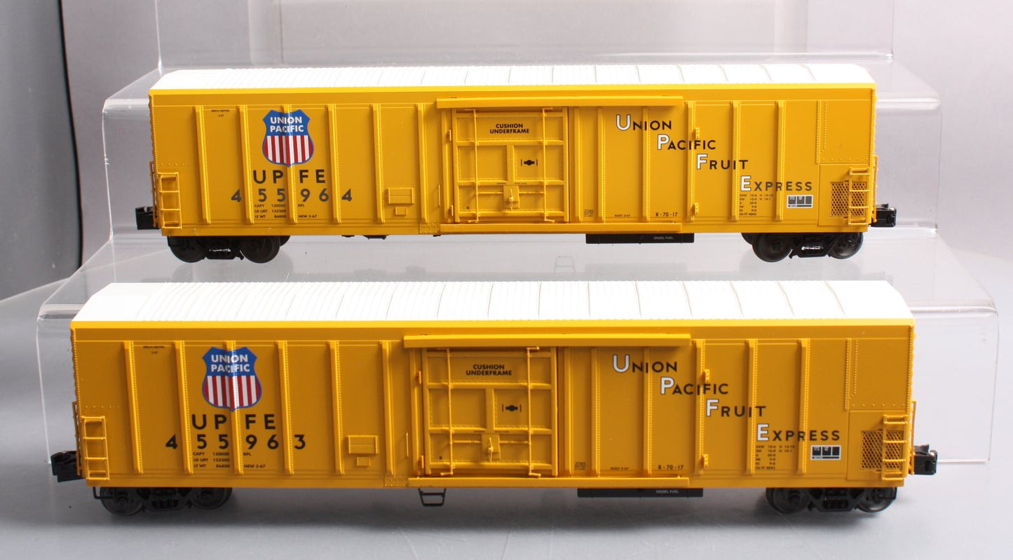 Lionel 6-11654 O Gauge Union Pacific FE Mechanical Reefer Cars (Set of 2)