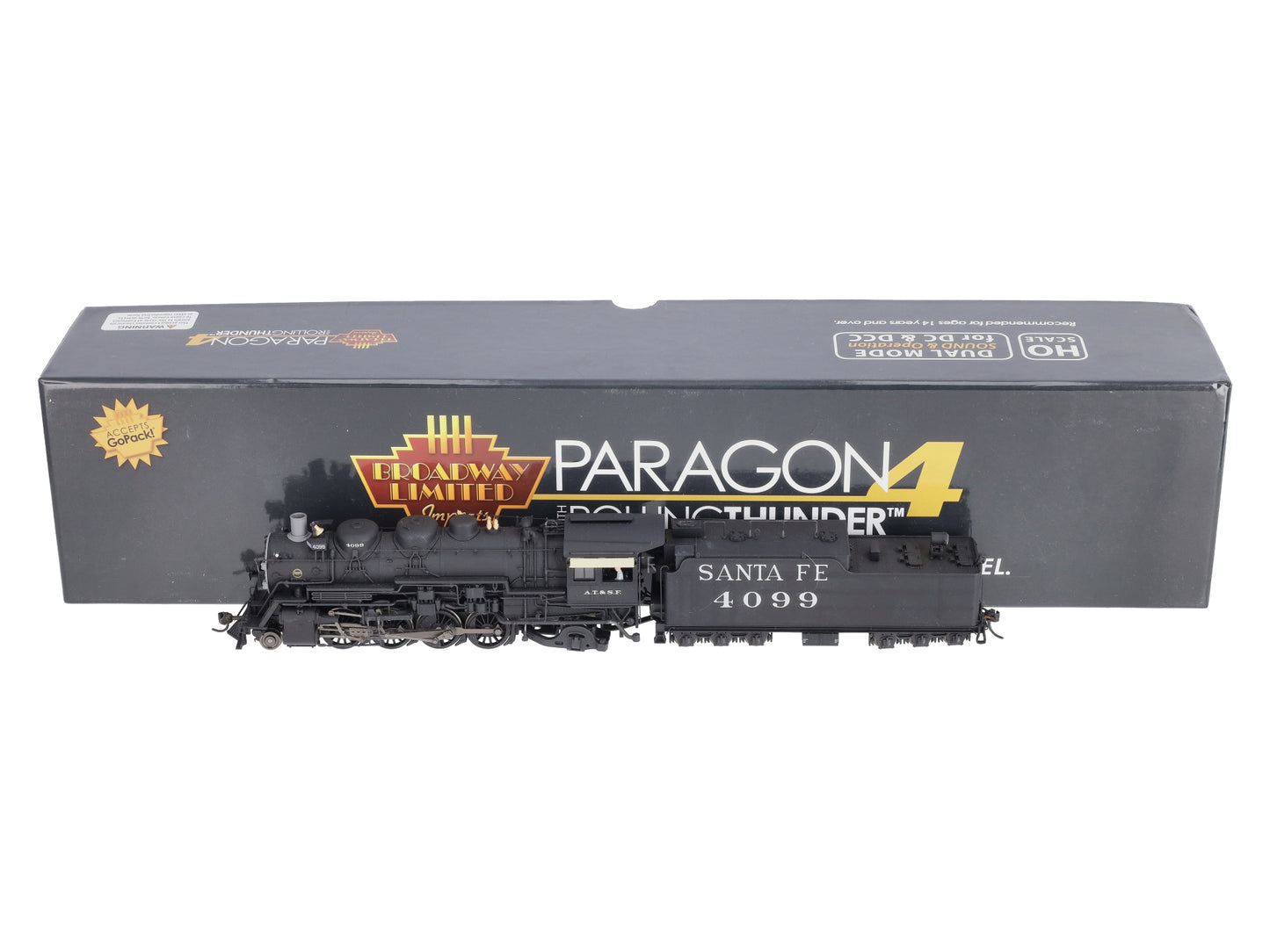 Broadway Limited 4768 HO ATSF 2-8-2 Mikado Steam Locomotive #4099 with Sound