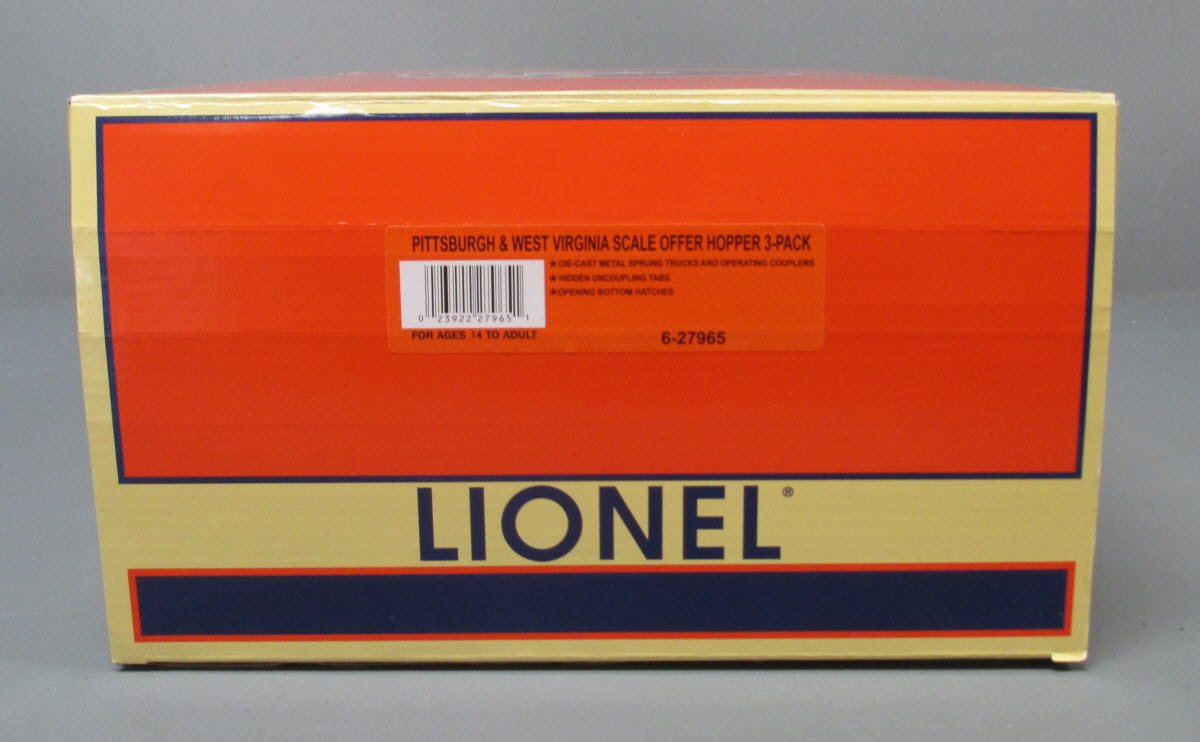 Lionel 6-27965 Pittsburgh & West Virginia Scale Offer Hopper (Set of 3)