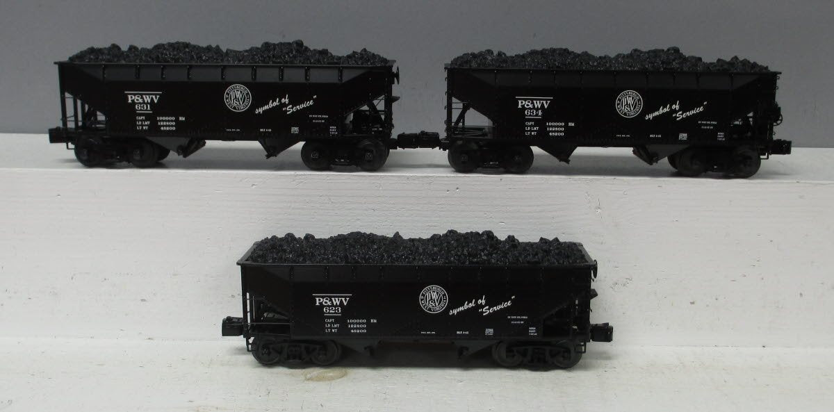 Lionel 6-27965 Pittsburgh & West Virginia Scale Offer Hopper (Set of 3)