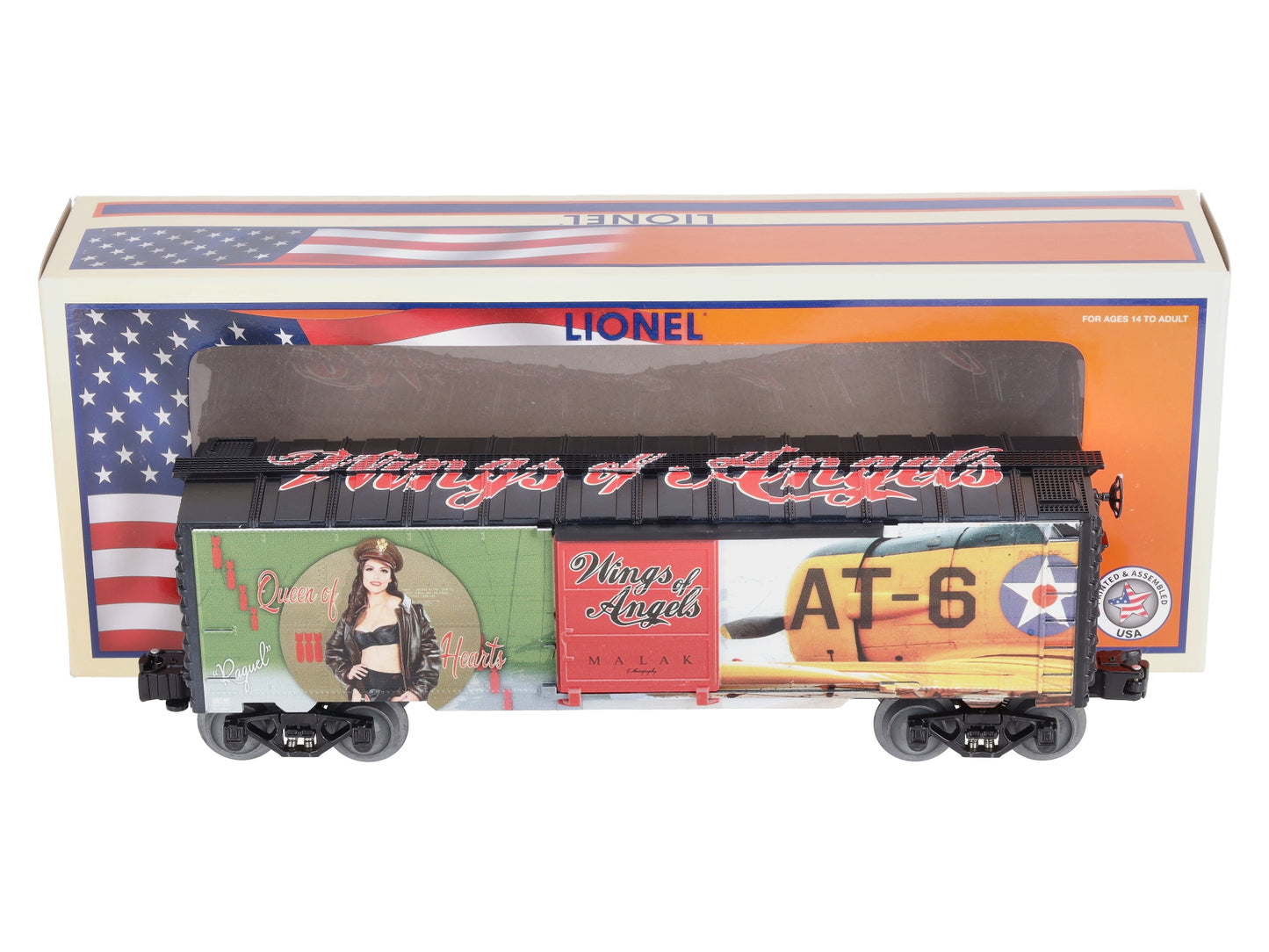 Lionel 2238140 O Gauge Wings of Angels - Raquel U.S. Army Boxcar