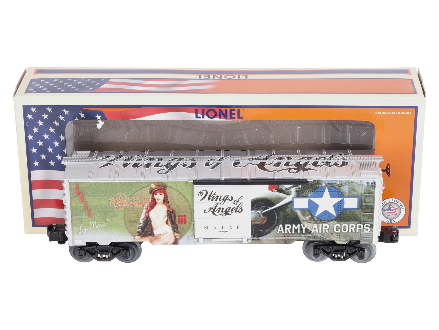 Lionel 2238130 O Gauge Wings of Angels Lisa U.S. Army Boxcar