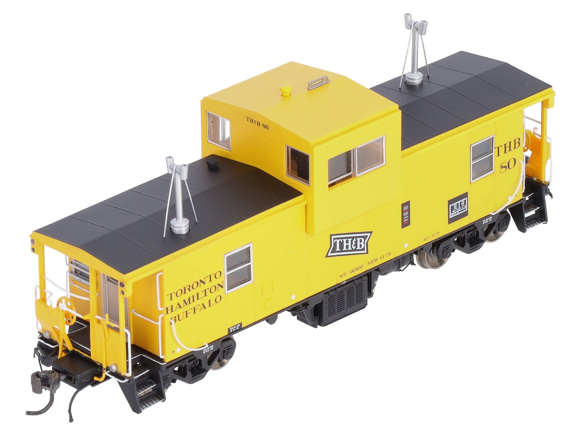 Rapido Trains 110074 HO Toronto, Hamilton & Buffalo Wide-Vision Caboose #80