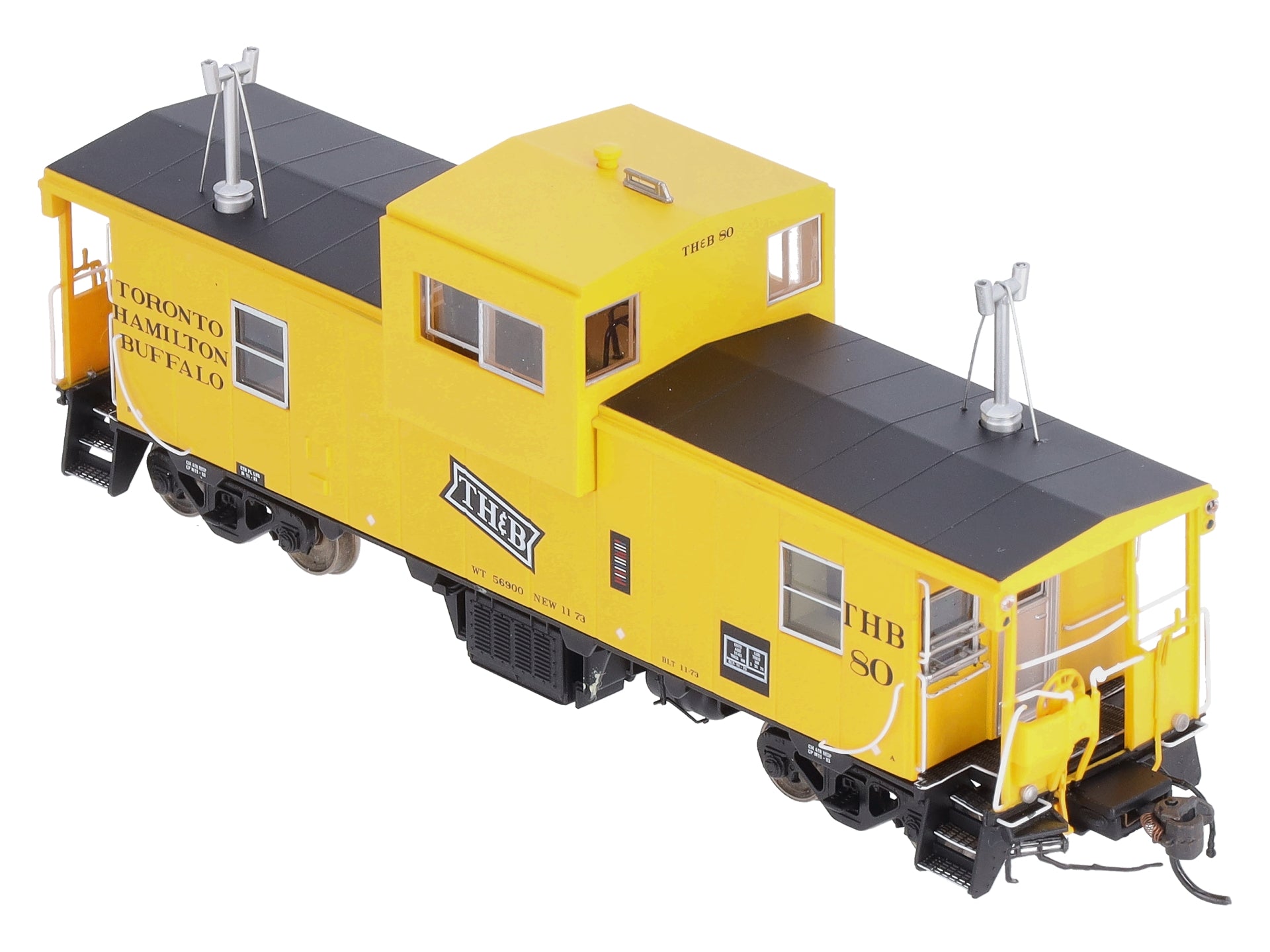 Rapido Trains 110074 HO Toronto, Hamilton & Buffalo Wide-Vision Caboose #80