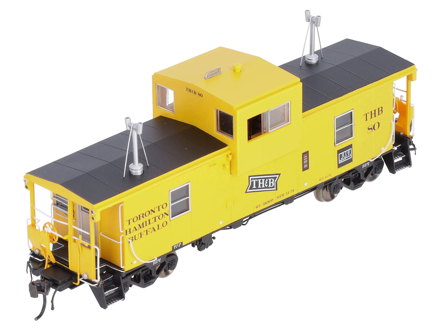 Rapido Trains 110074 HO Toronto, Hamilton & Buffalo Wide-Vision Caboose #80