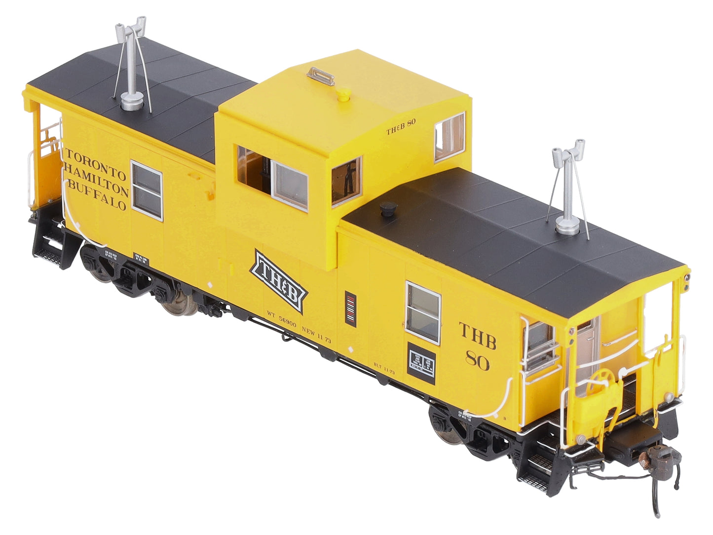 Rapido Trains 110074 HO Toronto, Hamilton & Buffalo Wide-Vision Caboose #80