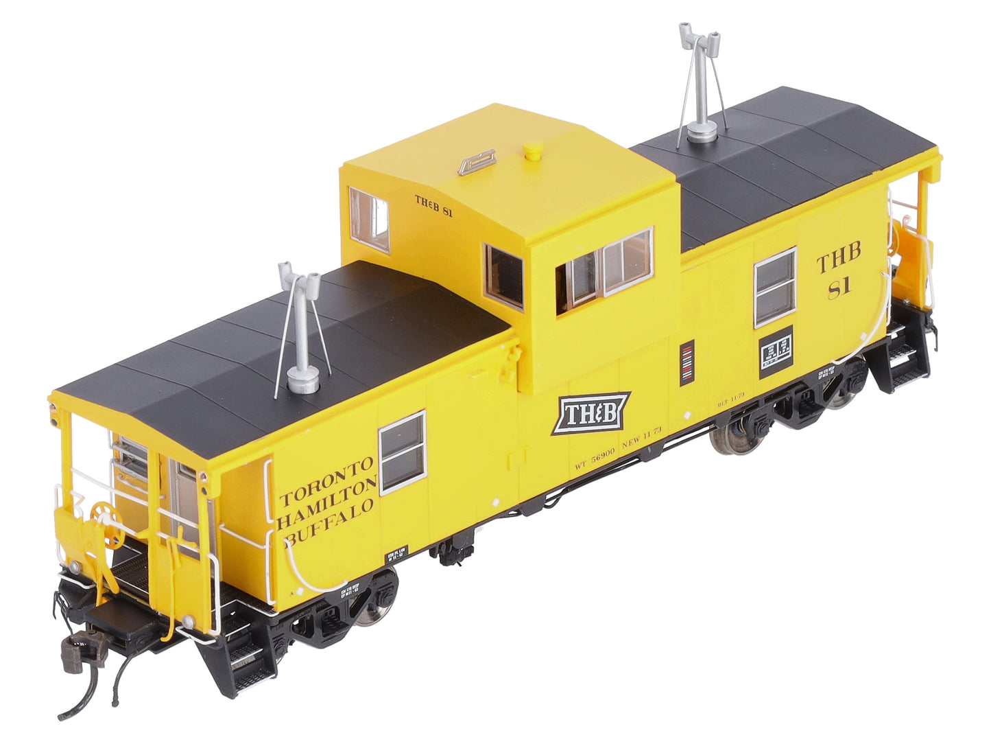 Rapido Trains 110075 HO Toronto, Hamilton & Buffalo Wide-Vision Caboose #81