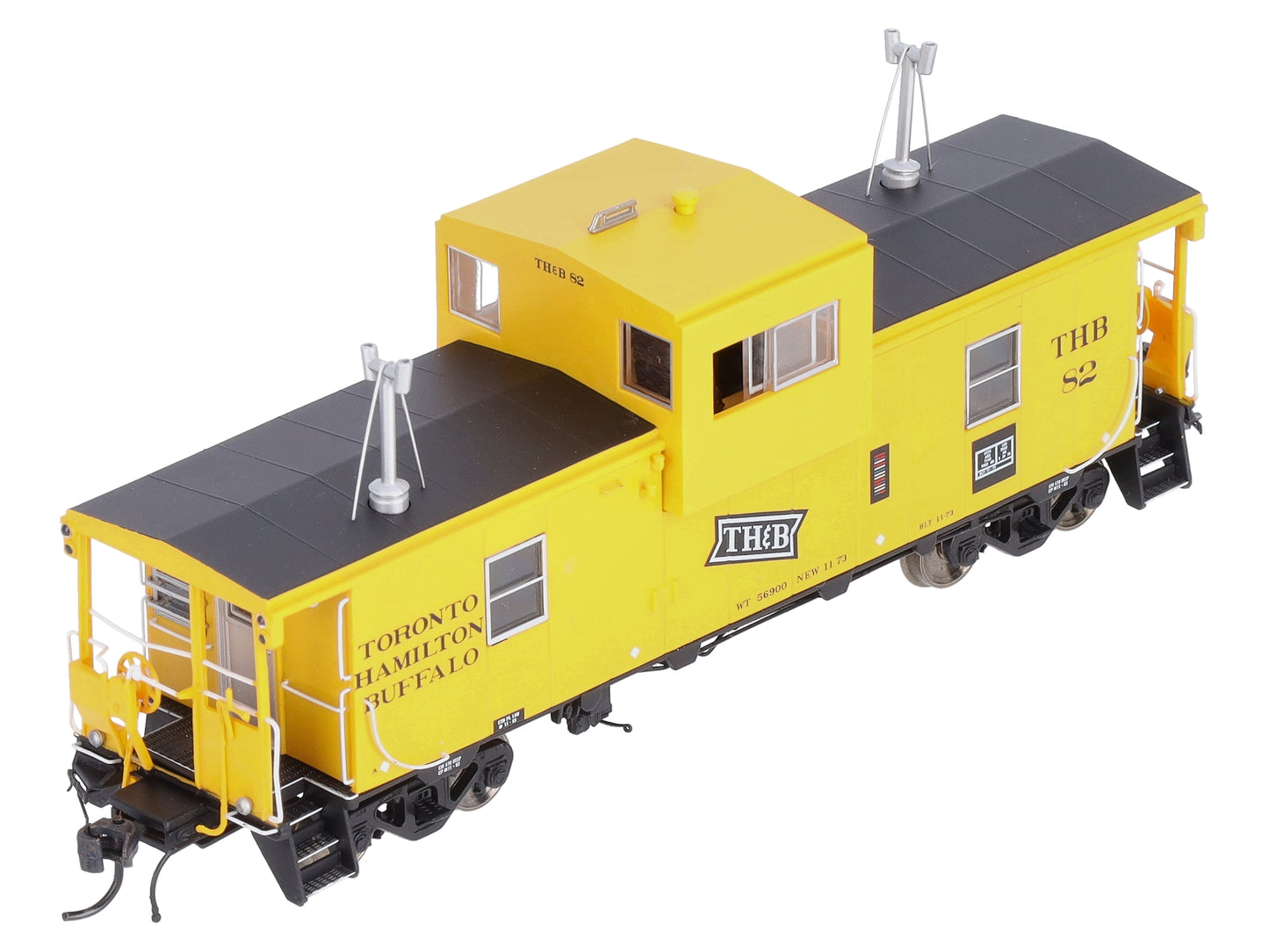 Rapido Trains 110076 HO Toronto, Hamilton & Buffalo Wide-Vision Caboose #82