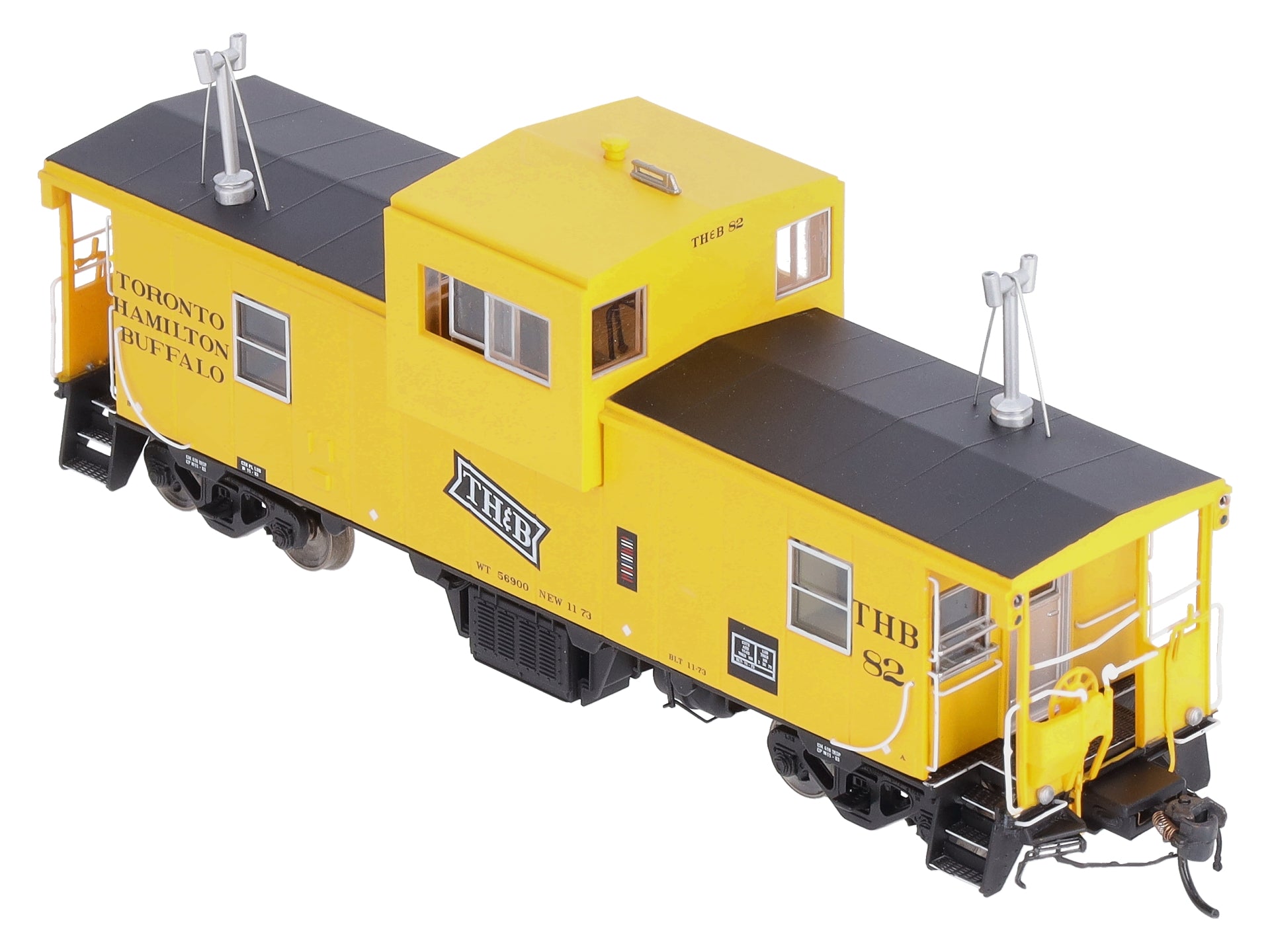 Rapido Trains 110076 HO Toronto, Hamilton & Buffalo Wide-Vision Caboose #82
