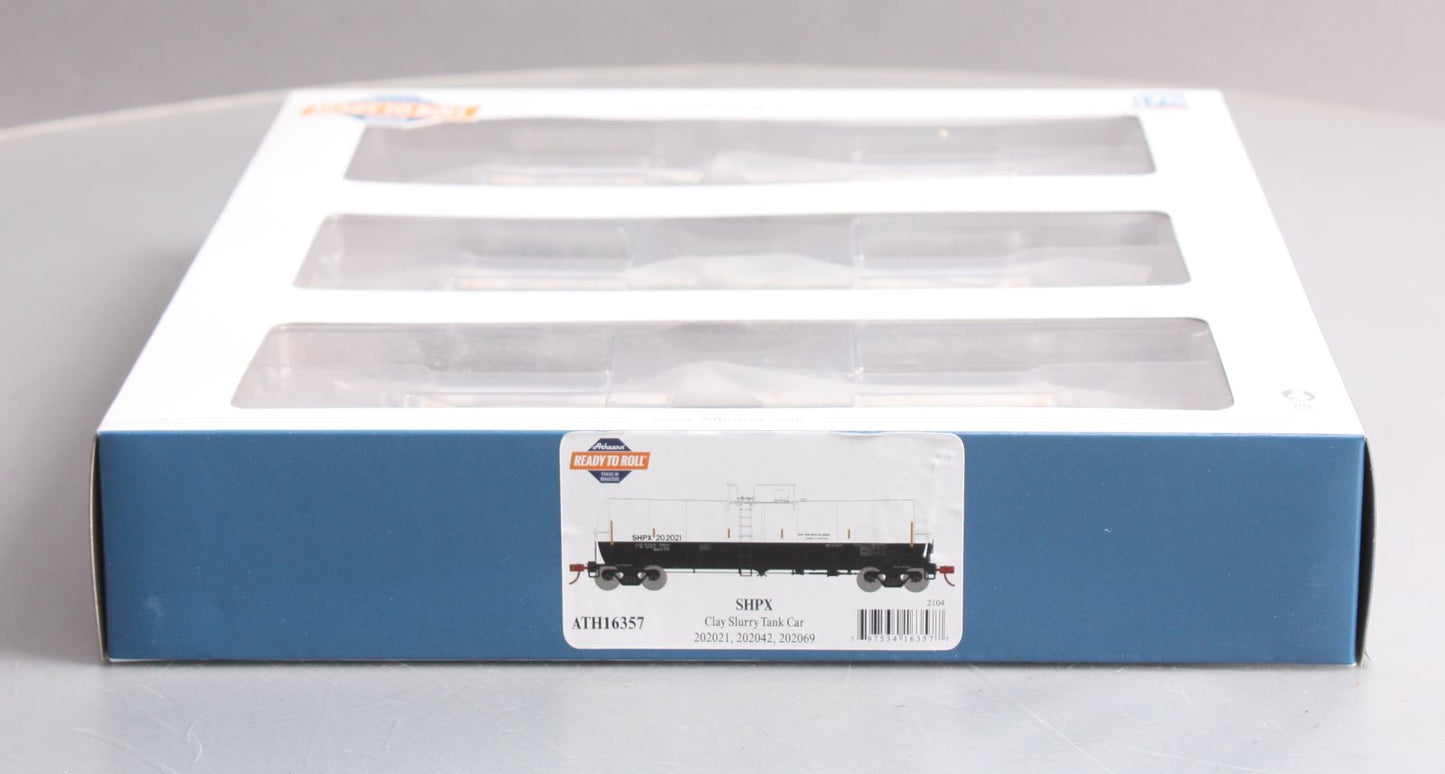 Athearn 16357 HO SHPX RTR 16,000-Gallon Clay Slurry Tank Car #1 (Set of 3)