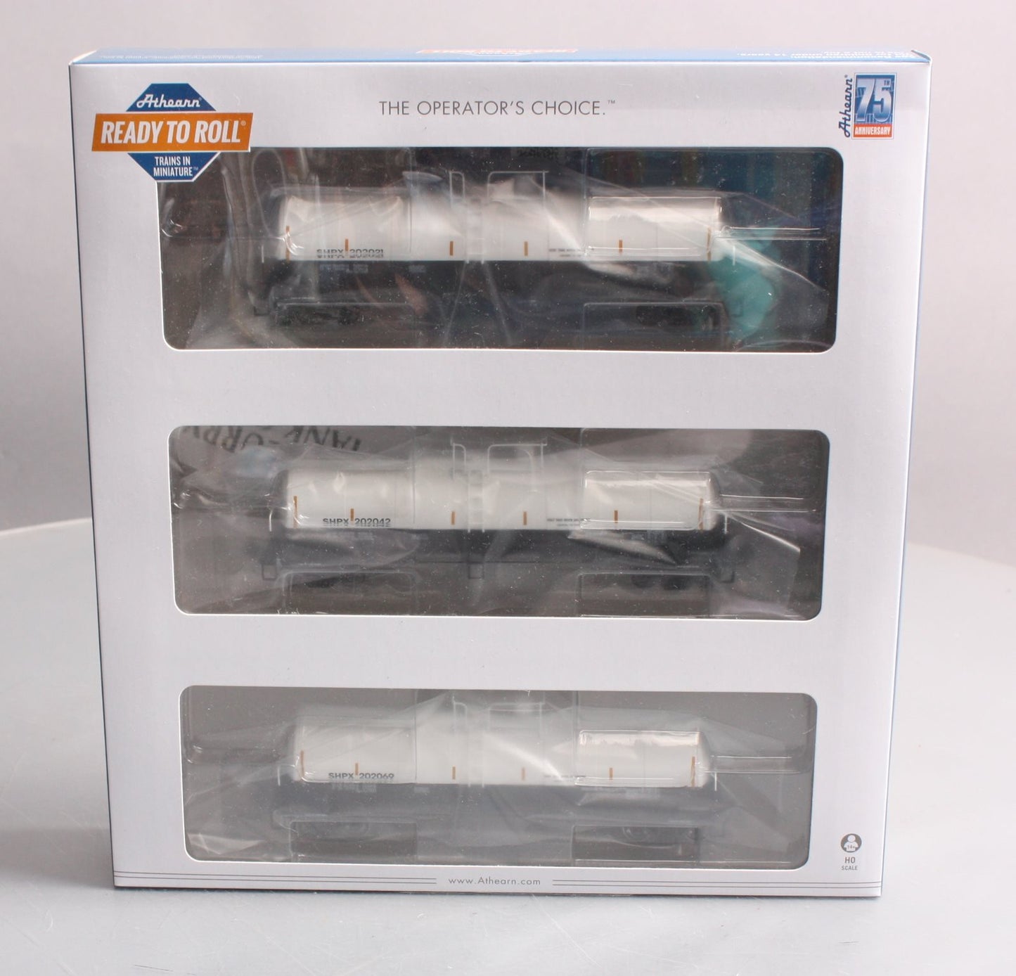 Athearn 16357 HO SHPX RTR 16,000-Gallon Clay Slurry Tank Car #1 (Set of 3)