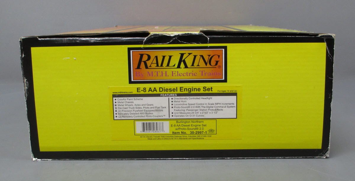 MTH 30-2997-1 BN EMD E-8 AA Diesel Engine Set w/PS 2.0 #9920/9921
