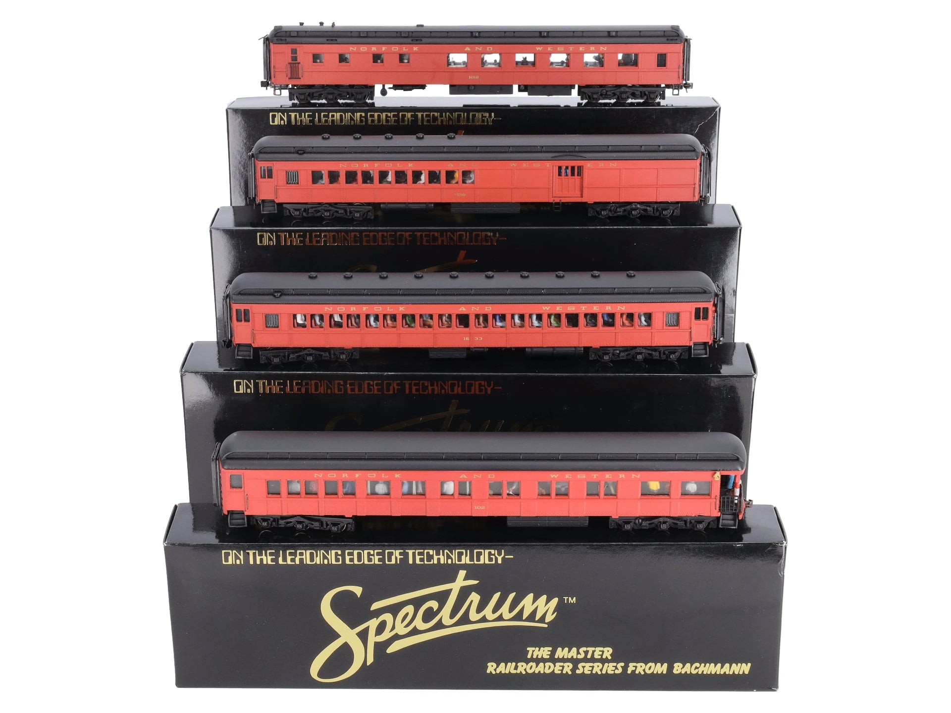 Bachmann AA89410 HO Norfolk & Western Heavyweight Passenger Cars (Set of 4)