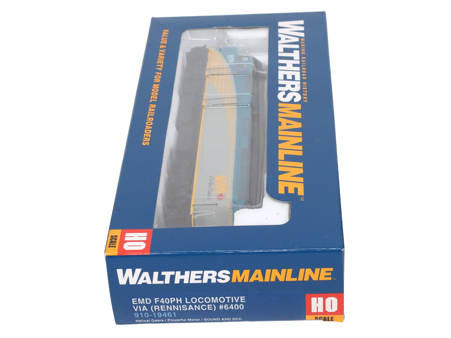 Walthers 910-19461 HO Via (Rennisance) EMD F40PH Diesel #6400 w/SND/DCC