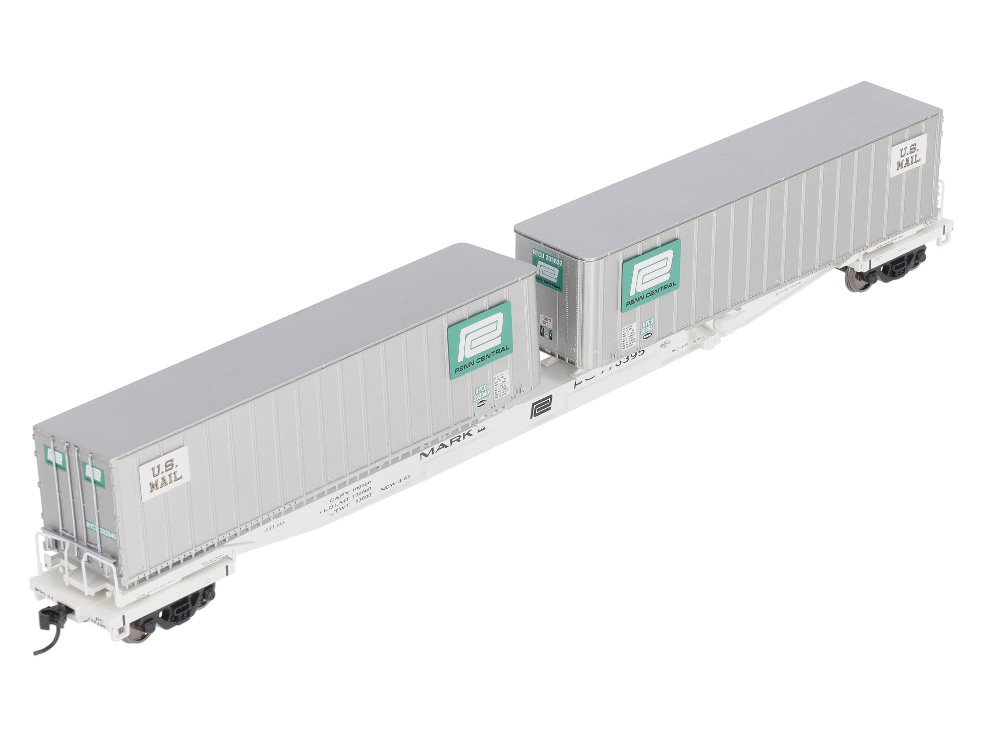 Walthers 932-240854 HO PC Gold Mark III Flexi-Van Flat w/Trailers (Set of 2)
