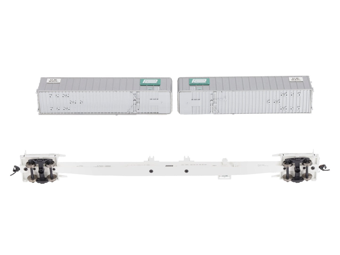 Walthers 932-240854 HO PC Gold Mark III Flexi-Van Flat w/Trailers (Set of 2)