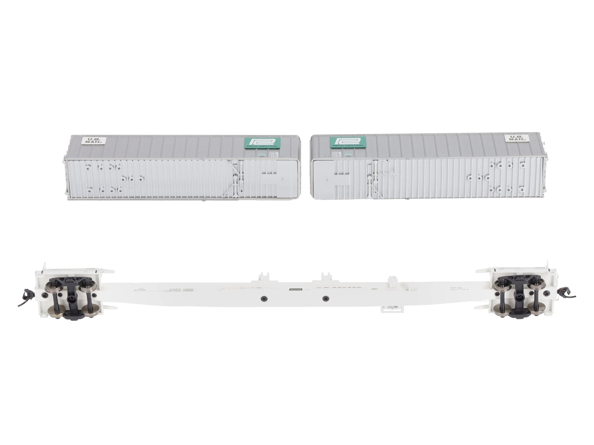 Walthers 932-240854 HO PC Gold Mark III Flexi-Van Flat w/Trailers (Set of 2)