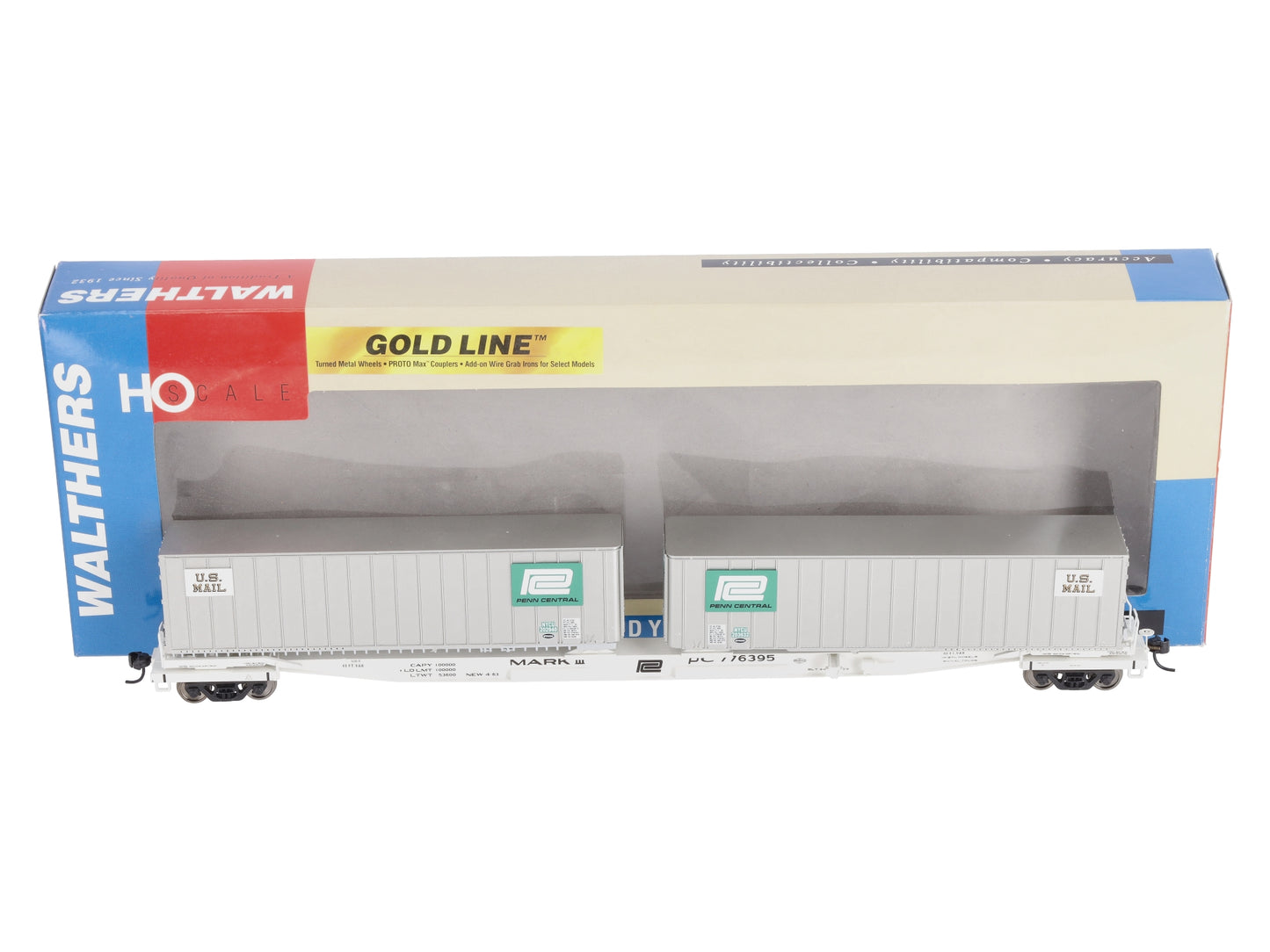 Walthers 932-240854 HO PC Gold Mark III Flexi-Van Flat w/Trailers (Set of 2)