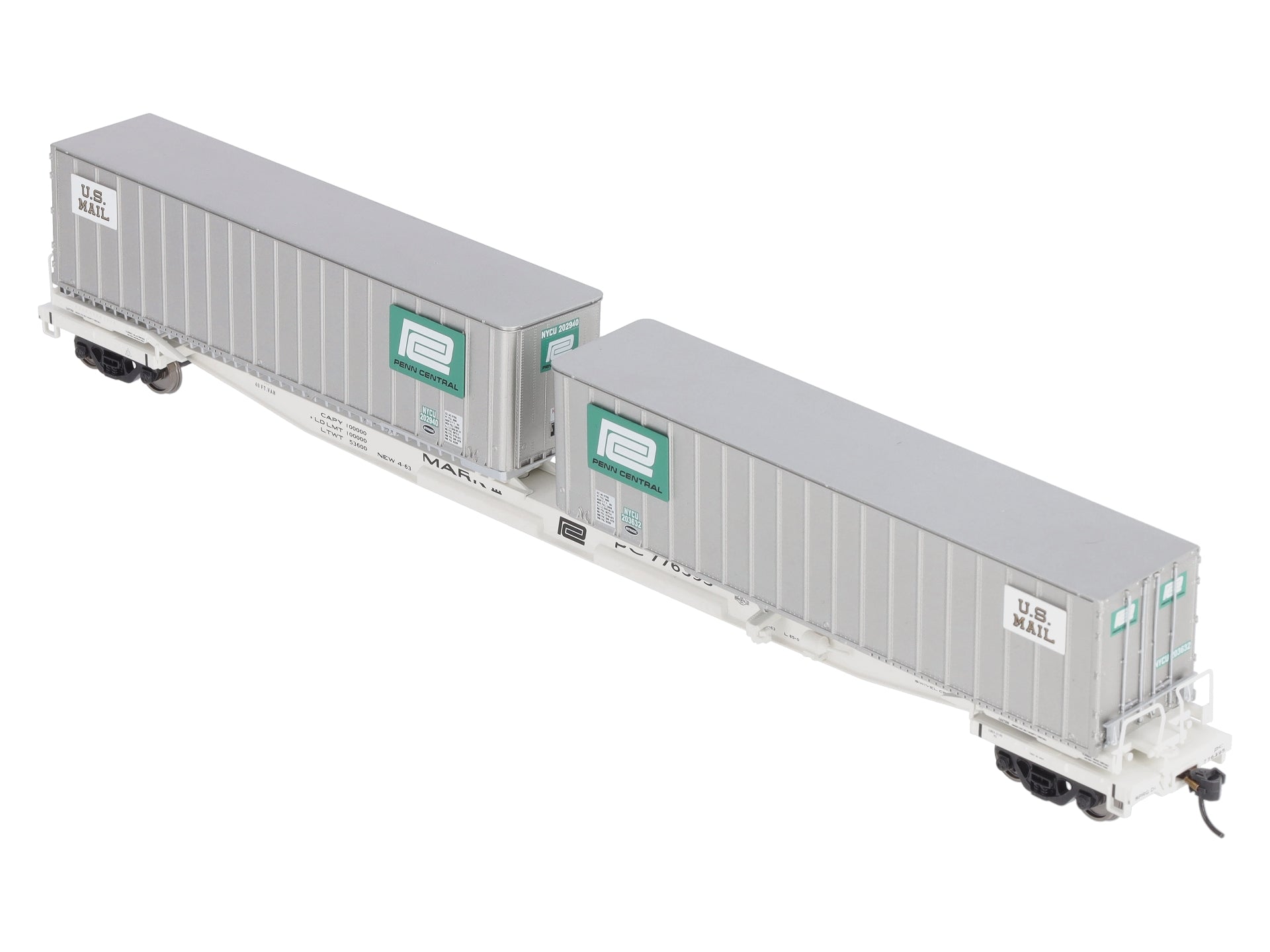 Walthers 932-240854 HO PC Gold Mark III Flexi-Van Flat w/Trailers (Set of 2)