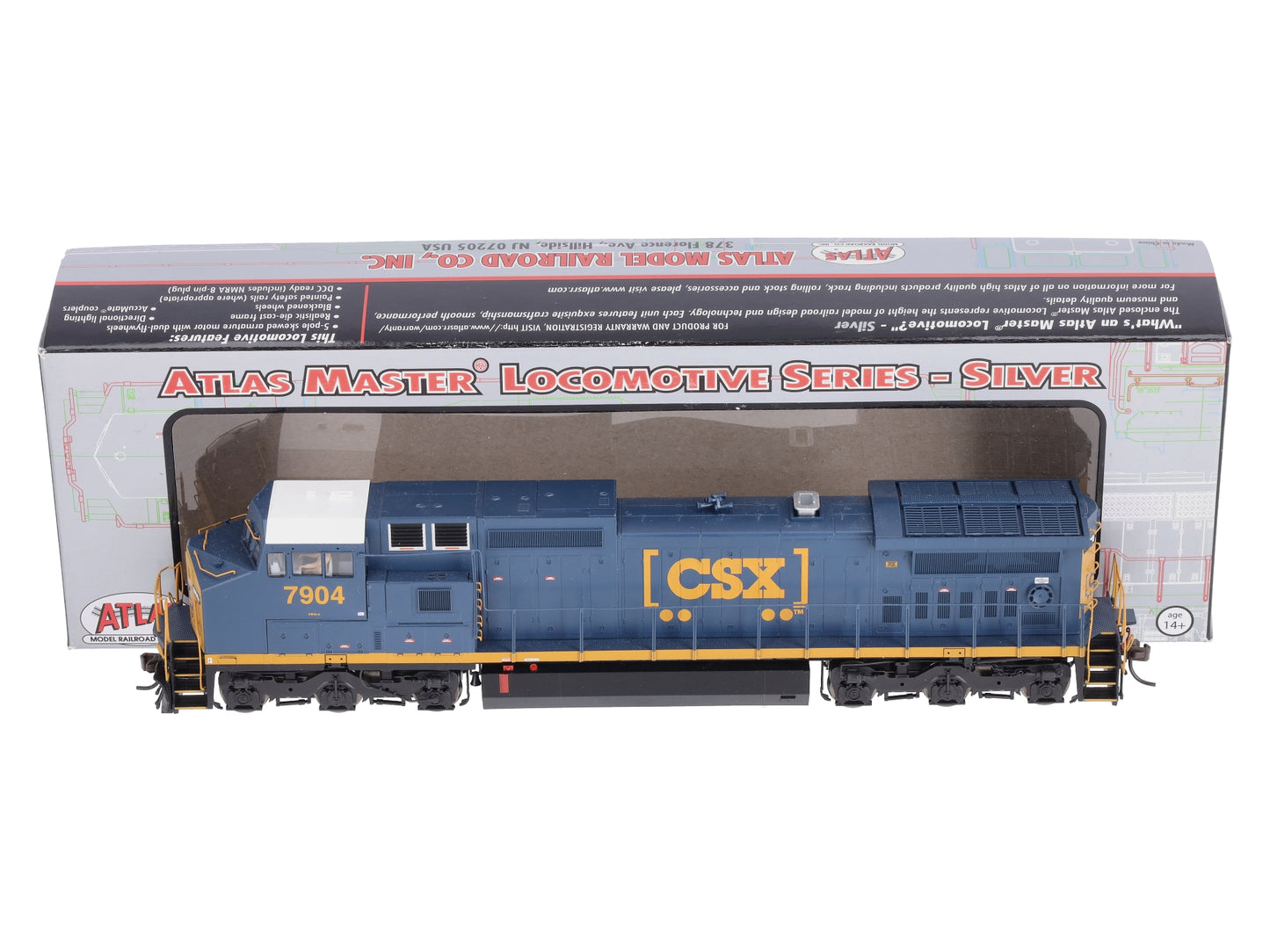 Atlas 10002285 HO CSX/YN3b Dash 8-40CW Diesel Locomotive #7904