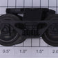 Lionel 9150-85X Plain Plastic Truck with 3 Molded Springs