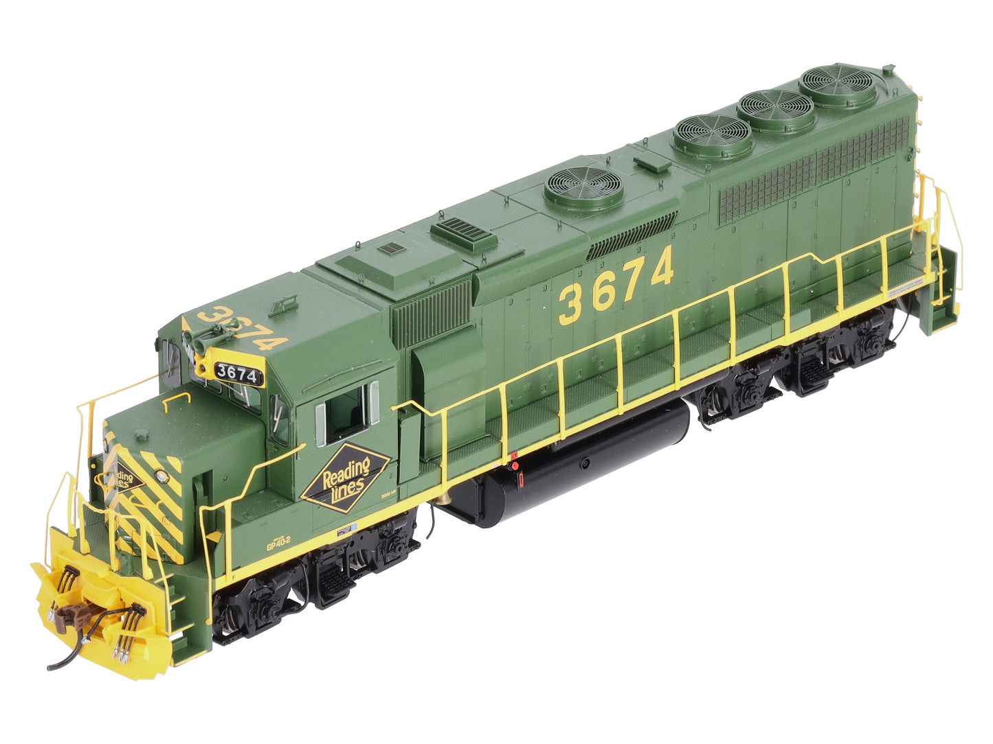 Athearn G64591 HO Reading GP40-2 Diesel Locomotive #3674